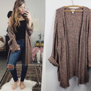 Chunky Knit oversized Duster Cardigan